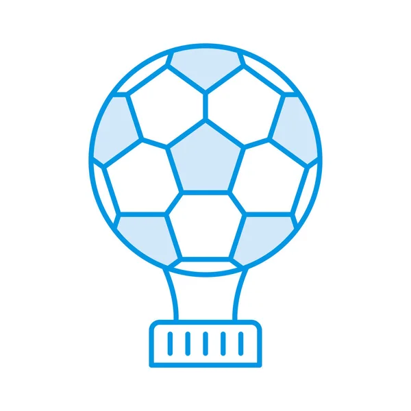 Fußball Pokal Auszeichnung Vektor Illustration — Stockvektor
