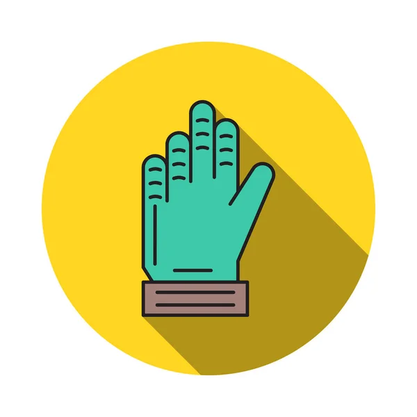 Gloves Hand Keeper Vector Illustration — Stock Vector