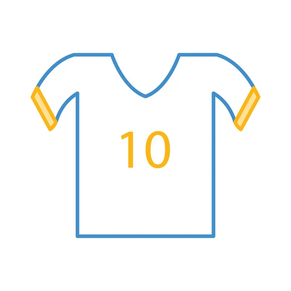 Camiseta Camiseta Fútbol Vector Ilustración — Archivo Imágenes Vectoriales