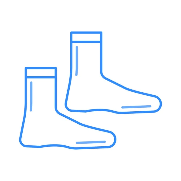 Ponožky Sportovní Oblečení Vektorové Ilustrace — Stockový vektor