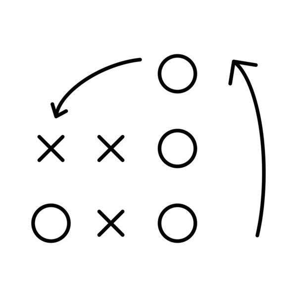 Tácticas Estrategia Plan Vector Ilustración — Archivo Imágenes Vectoriales