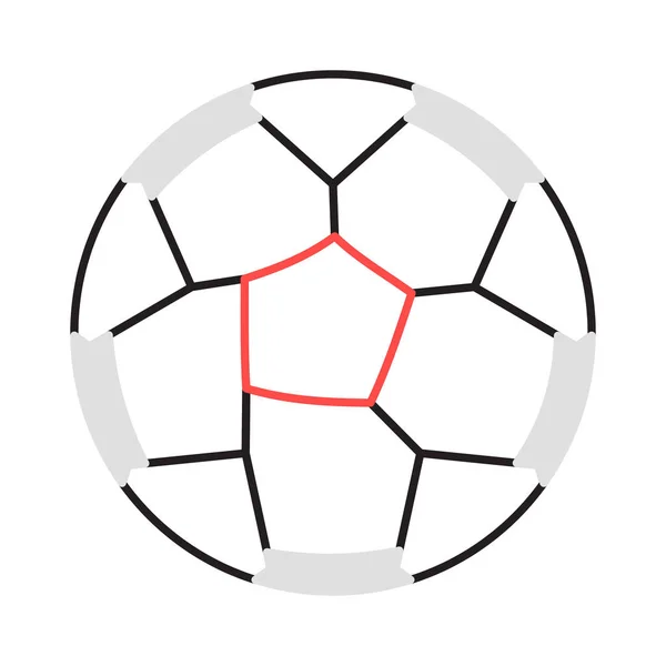 Vektor Illustration Zum Fußballspiel — Stockvektor