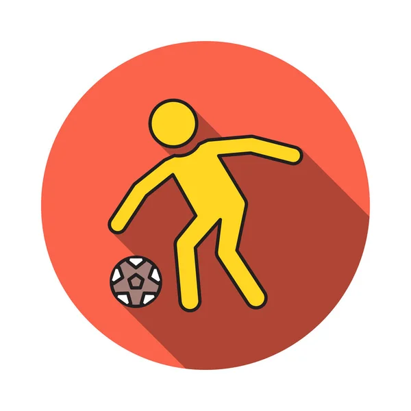 Hráče Fotbal Fotbal Vektorové Ilustrace — Stockový vektor