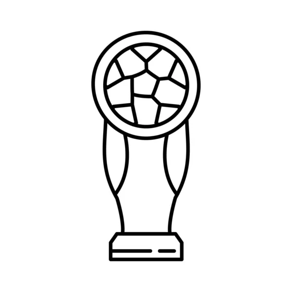 Fußball Pokal Auszeichnung Vektor Illustration — Stockvektor