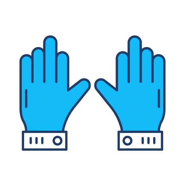 Handschuhe Hand Sport Vektor Illustration — Stockvektor