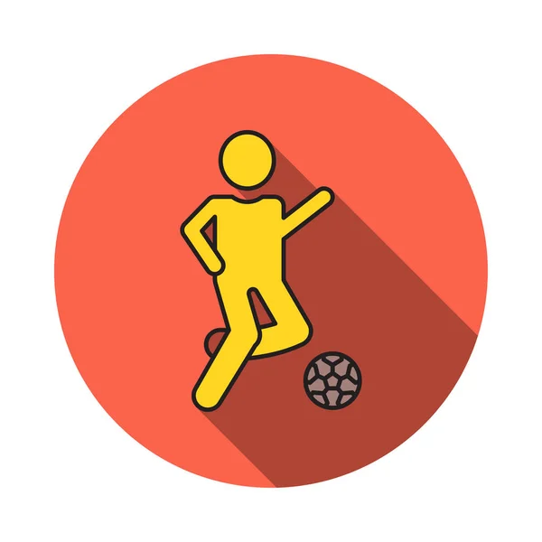 プレーヤー サッカー スポーツ ベクトル図 — ストックベクタ