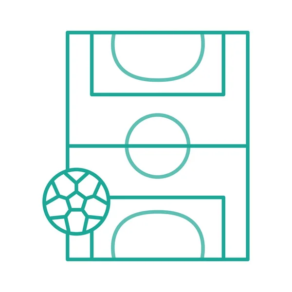 Fußball Fußballplatz Vektor Illustration — Stockvektor