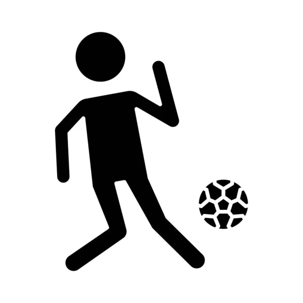 Joueur Football Illustration Vectorielle Football — Image vectorielle