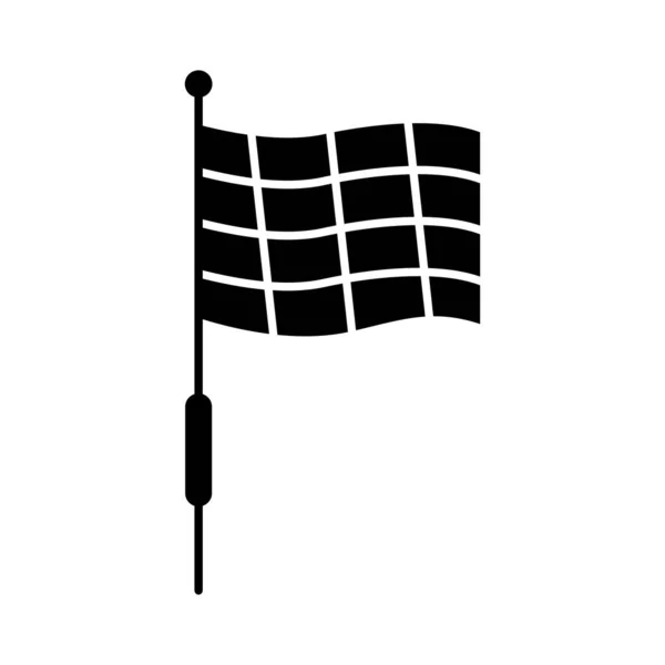 Bandera Deporte Ondeando Vector Ilustración — Archivo Imágenes Vectoriales