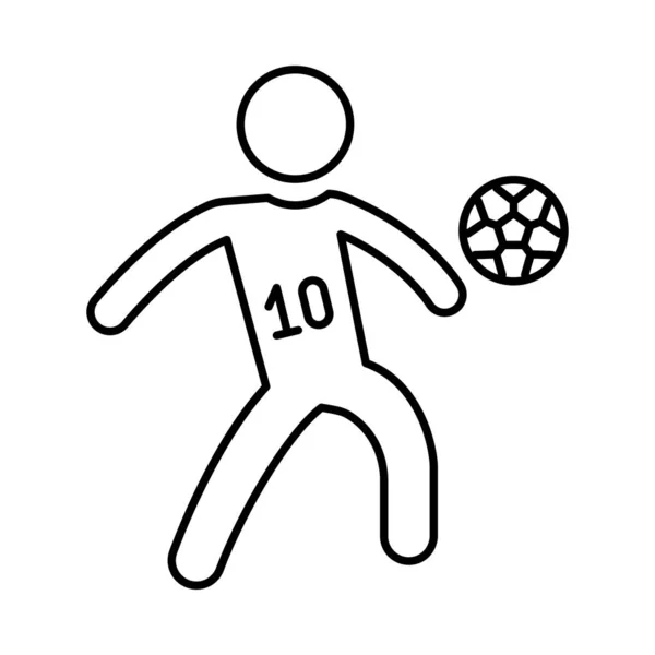 Voetbal Voetbal Sport Vectorillustratie — Stockvector