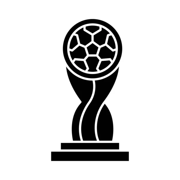 Trophäe Auszeichnung Fußball Vektor Illustration — Stockvektor