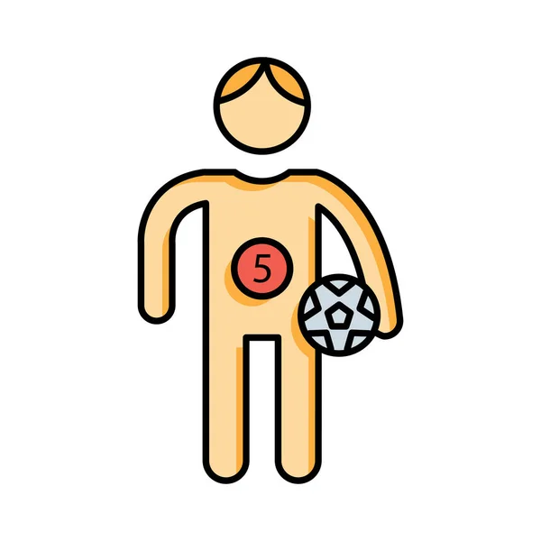 Futebol Futebol Esporte Vetor Ilustração — Vetor de Stock