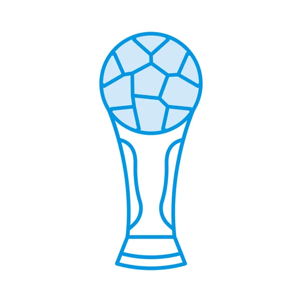 Εικονογράφηση Διάνυσμα Ποδόσφαιρο Βραβείο Τρόπαιο — Διανυσματικό Αρχείο