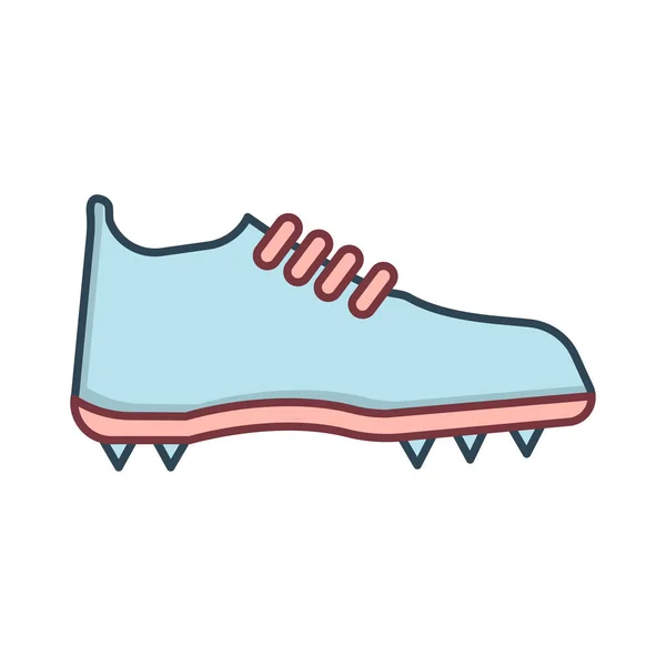Sapato Inicialização Esporte Vetor Ilustração — Vetor de Stock
