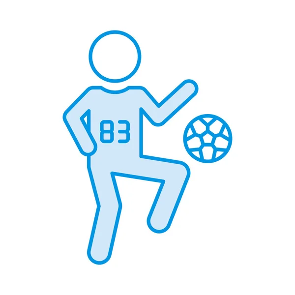 球员足球橄榄球向量例证 — 图库矢量图片