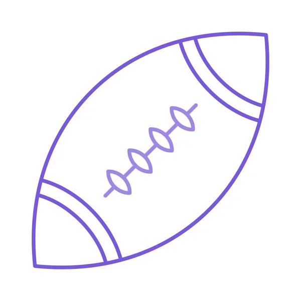 Rugby Ball Sport Vektor Illustration — Stockvektor