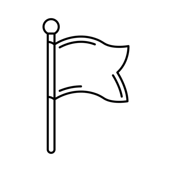 Flagga Vajande Framgång Vektorillustration — Stock vektor