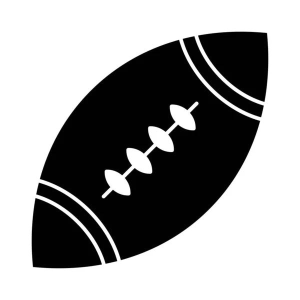 Pelota Rugby Deporte Vector Ilustración — Vector de stock