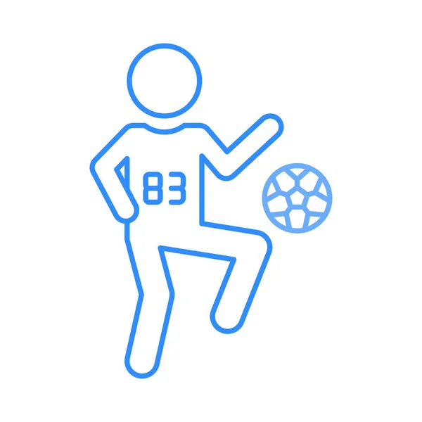 Векторная Иллюстрация Футболиста — стоковый вектор