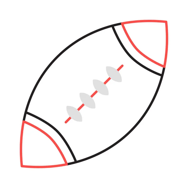 Illustration Vectorielle Sport Balle Rugby — Image vectorielle