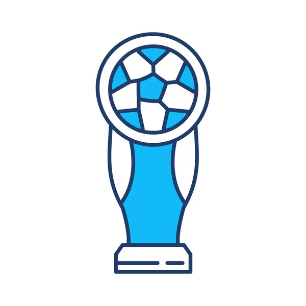 Fotbalová Trofej Pohár Ocenění Vektorové Ilustrace — Stockový vektor