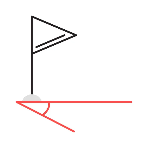 Угловой Вектор Флага — стоковый вектор