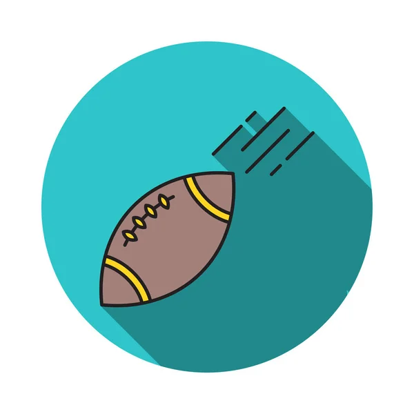 Rugby Ball Sport Vektor Illustration — Stockvektor