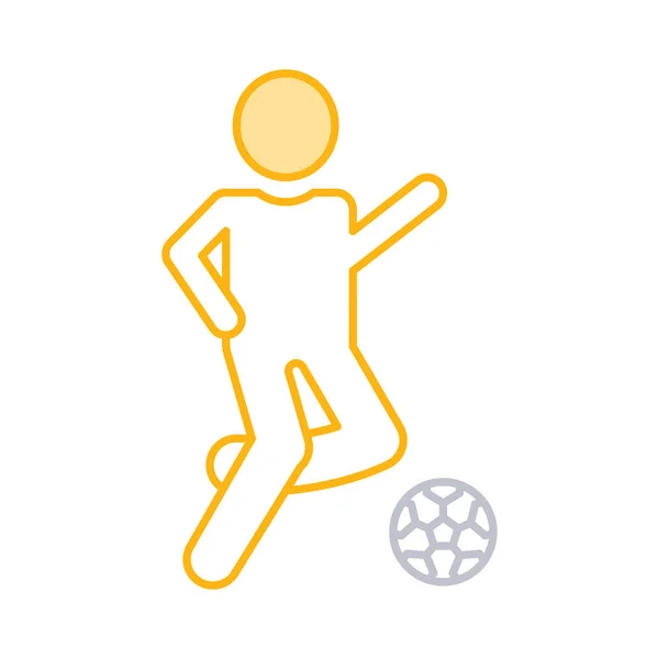 球员足球运动向量例证 — 图库矢量图片