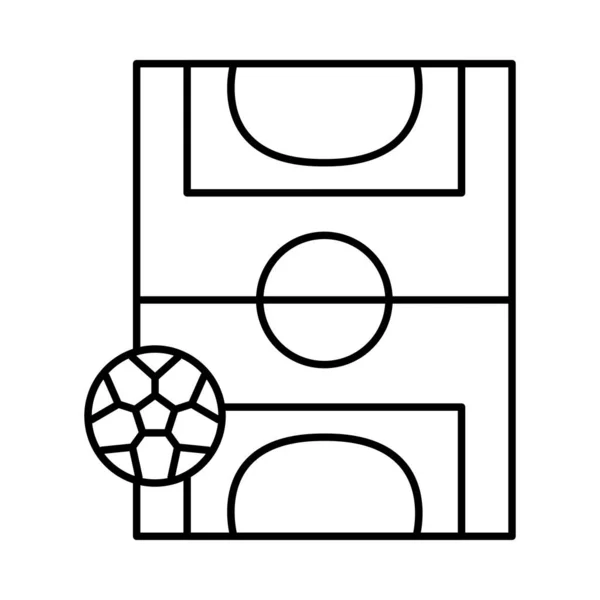 Векторная Иллюстрация Футбольного Поля — стоковый вектор