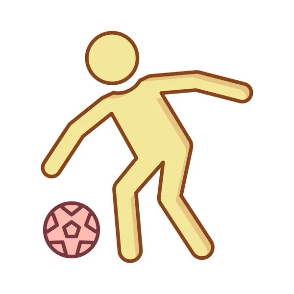 Player Soccer Football Vector Illustration — Stock Vector