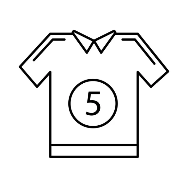 Jersey Shirt Doek Vectorillustratie — Stockvector