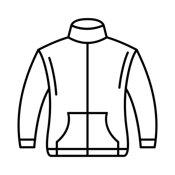 Veste Tissu Sport Vecteur Illustration — Image vectorielle