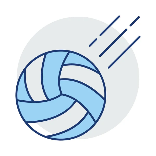 Volleybal Gooien Sport Vectorillustratie — Stockvector