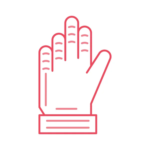 Handschuhe Hand Keeper Vektor Illustration — Stockvektor