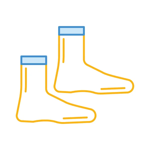 Ponožky Sportovní Oblečení Vektorové Ilustrace — Stockový vektor