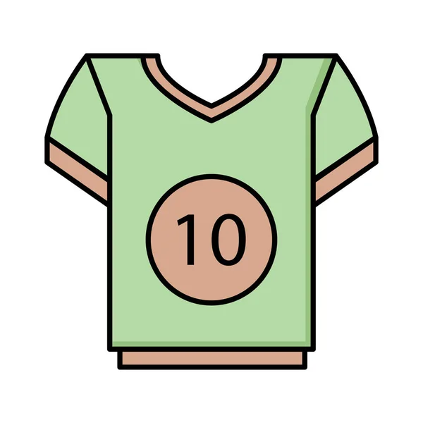 Chemise Jersey Illustration Vectorielle Tissu — Image vectorielle