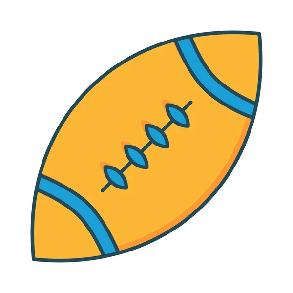 Illustration Vectorielle Sport Balle Rugby — Image vectorielle