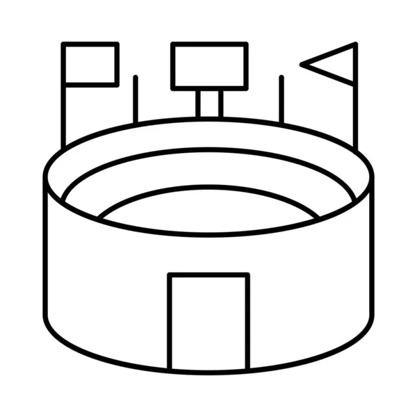 Ilustracja Wektorowa Stadion Arena Ziemi — Wektor stockowy