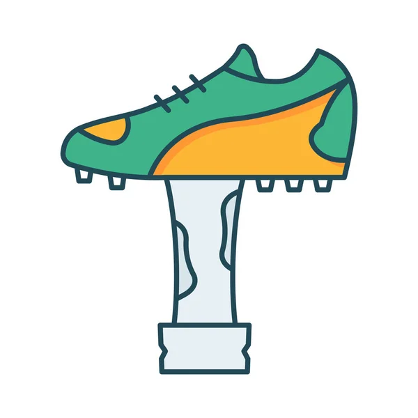 Fotbalová Trofej Pohár Vektorové Ilustrace — Stockový vektor