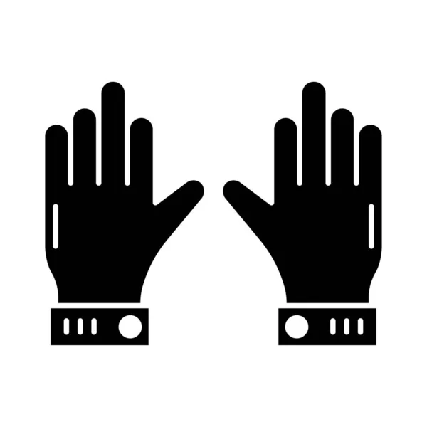Handschoenen Hand Sport Vectorillustratie — Stockvector