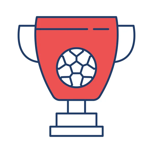 Trophy Award Soccer Vector Illustration — Stock Vector