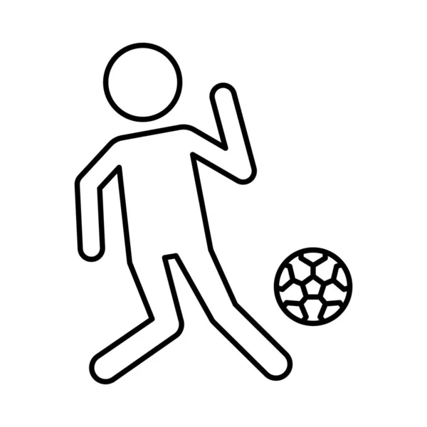Player Soccer Match Vector Illustration — Stock Vector