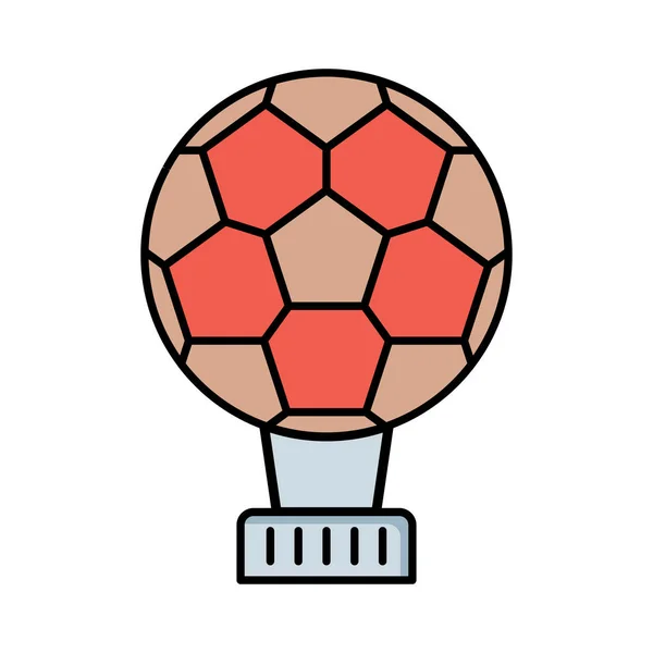 Trophäe Cup Fußball Vektor Illustration — Stockvektor