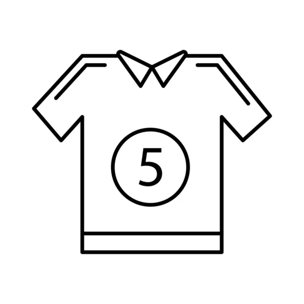 Jersey Shirt Doek Vectorillustratie — Stockvector