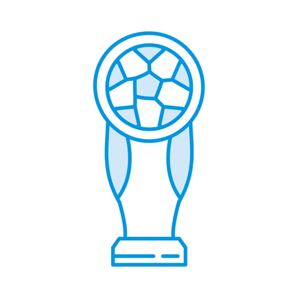 Fußball Pokal Auszeichnung Vektor Illustration — Stockvektor