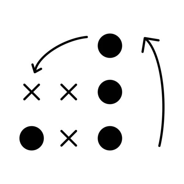 Tácticas Estrategia Planificación Vector Ilustración — Archivo Imágenes Vectoriales