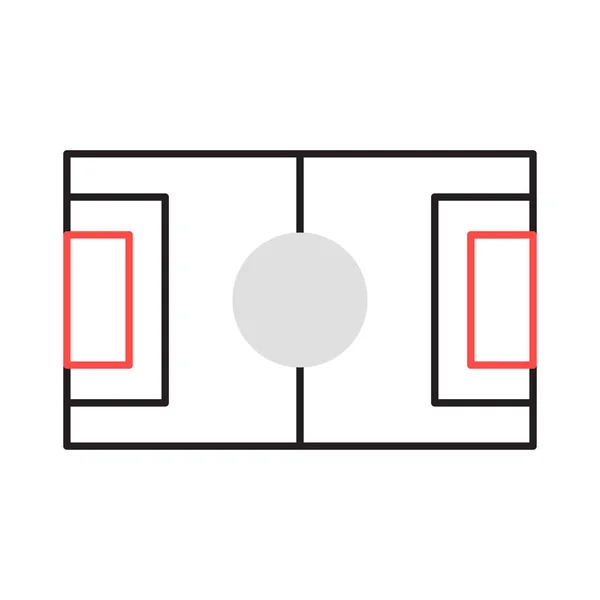 Untergrund Pitch Arena Vektor Illustration — Stockvektor