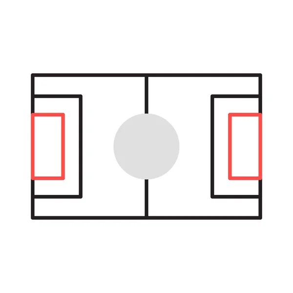 Terreno Passo Arena Vetor Ilustração — Vetor de Stock