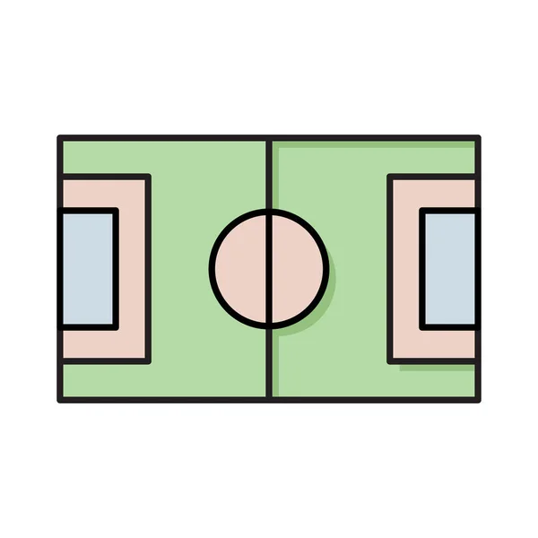 Pozemní Hřiště Aréna Vektorové Ilustrace — Stockový vektor