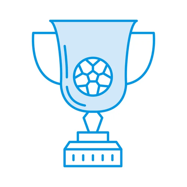 Trophy Award Soccer Vector Illustration — Stock Vector